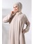 Kadın Hac ve Umre Kıyafeti Tesettür Ikili Takım Krem 5