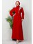 Sinem Tesettür Elbise Kırmızı 3
