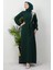 Sinem Tesettür Elbise Haki 1