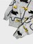 Erkek Çocuk Pamuklu Gri Araba Iş Makinesi Desenli Uzun Kollu Mevsimlik Pijama Takımı 3