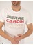 Erkek Beyaz Slim Fit Pierre Cardin Baskılı Bisiklet Yaka Tişört 50269472-VR013 6