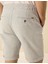 Erkek Açık Mavi Slim Fit Beli Lastikli Bağcıklı Bermuda Şort 50270741-VR003 6