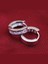 925 Ayar Gümüş Zirkon Taşlarla Süslenmiş Halka Küpe (12 MM) 4