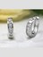 925 Ayar Gümüş Zirkon Taşlarla Süslenmiş Halka Küpe (12 MM) 5