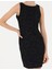 Kadın Siyah Slim Fit Dokuma Elbise 50272948-VR046 6