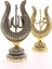 Polyester Üzerine Metal Kaplama Biblo ​​​​​​​2'li Gold Allah Muhammed Lale Lafız Orta Boy Biblo 22 cm 5