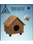Kedi Evi Dış Ortam Uygun Ahşap Kedi Evi Osb 44x36x32 cm 3