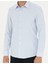 Erkek Mavi Slim Fit Uzun Kollu Gömlek 50275690-VR036 6