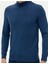 Erkek İndigo Melanj Slim Fit Yarım Balıkçı Yaka Basic Triko Kazak 50276161-VR155 6