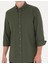 Erkek Haki Regular Fit Uzun Kollu Gömlek 50276553-VR027 6