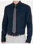 Erkek Lacivert Slim Fit Uzun Kollu Basic Gömlek 50277147-VR033 6
