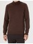 Erkek Kahverengi Slim Fit Balıkçı Yaka Basic Triko Kazak 50276162-VR158 6