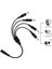 4'lü Dc Adaptör Çoklayıcı Kablo 5.5*2.1mm - 1 Dişi 4 Erkek - Şerit LED Cctv Power Jack - 40CM 3