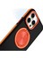 iPhone 16 Pro Max ile Uyumlu Kılıf Double Color Magsafe ile Uyumlu Stand Olabilen 360° Dönen Halka Ring Tutuculu Already Magnetic Wireless iphone ile Uyumlu Kılıf Kapak Siyah-Lacivert 4