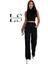 Looksense Kadın Siyah Modal Garni Bol Paça Pantolon 6205 1