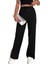 Looksense Kadın Siyah Modal Garni Bol Paça Pantolon 6205 3
