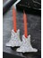 Şamdan Mumluk Dekoratif Mumluk Tealight Mumluk Model 2 Ikili Mumluk 1