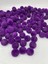 18MM Mor Renk Kadife Boncuk Takı Yapım, Çanta Boncuğu ( 100GR,~28 Adet) 1