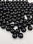 100GR 20MM Siyah Renk Lüks / Lüx Kaplama Plastik Inci Boncuk , Takı Boncuğu (100GR,~22 Adet) 1