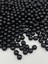 100GR 12MM Siyah Renk Lüks / Lüx Kaplama Plastik Inci Boncuk , Takı Boncuğu (100GR,~110 Adet) 2