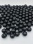 18 mm Siyah Renk Plastik Inci Boncuk, Çanta ve Takı Yapım Boncuğu (100 Gr,30 Adet) 1