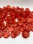 28MM Kırmızı Yassı Model Çatlak Buzlu Akrilik Boncuk,takı,çanta Boncuğu (100GR,~20 Adet) 2