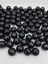 18MM Siyah Renk Dünya Model Akrilik Boncuk,takı, Çanta Yapım Boncuğu ( 100GR,~28 Adet) 2