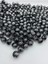 15MM Gümüş Yaldızlı Siyah Boncuk,takı Yapımı, Çanta Boncuğu (100GR,~50 Adet Boncuk) 1