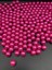 14MM Fuşya / Koyu Pembe Renk Plastik Inci Boncuk, Çanta ve Takı Yapım Boncuğu (100 GR,~65ADET) 2
