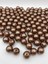 18MM Kahverengi Plastik Inci Boncuk, Çanta ve Takı Yapım Boncuğu (100GR,~33ADET) 2