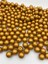 14MM Mat Metalik Gold / Altın Sarısı Renk Boncuk, Çanta Yapım Boncuğu (100GR~64 Adet Boncuk) 1