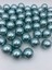 24MM Açık Mavi Renk Plastik Inci Boncuk, Çanta ve Takı Yapım Boncuğu (100 Gr,~14 Adet) 2