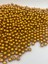 100GR 10MM Mat Metalik Gold/ Altınsarısı Boncuk, Çanta , Takı Yapım Boncuğu (100GR ~180 Adet) 2
