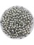 8mm Petek Model Gümüş-Nikel Renk Ccb Metalize Plastik Boncuk,takı, Çanta Boncuğu (50GR,~80 Adet) 1