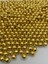 10MM Dünya Model Gold-Altınsarısı Ccb Metalize Plastik Boncuk,takı, Çanta Boncuğu (100GR,~190 Adet) 1