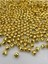 10MM Gold-Altınsarısı Küp Model Ccb Metalize Plastik Boncuk,takı, Çanta Boncuğu (100GR,~185 Adet) 1