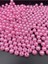 00GR 12MM Pembe Renk Lüks / Lüx Kaplama Plastik Inci Boncuk Çanta,takı Boncuğu (100GR,~110 Adet) 2