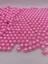 00GR 12MM Pembe Renk Lüks / Lüx Kaplama Plastik Inci Boncuk Çanta,takı Boncuğu (100GR,~110 Adet) 3