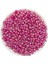 Fuşya / Koyu Pembe Renkli Basık 6mm Janjanlı Akrilik Boncuk,takı Yapım Hobi Boncuğu (25GR,~250 Adet) 1