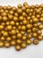 18MM Mat Metalık Gold / Altın Sarısı Renk Boncuk,takı, Çanta Boncuğu (100GR ~28 Adet Boncuk) 2