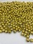 100GR 10MM Yuvarlak Yaldızlı Pütürlü Gold Renk Boncuk,takı,çanta Boncuğu ( 100GR,~190 Adet) 1