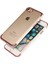 Apple iPhone Se 2022 Uyumlu Tareks Şeffaf Kapak-Rose Gold 1