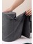 Çok Amaçlı Rulo Mikrofiber Temizlik Bezi 30X30 40 Yapraklı Koyu Gri 2
