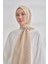Zincir Desenli Cotton Monogram Şal - Bej 1