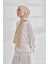 Zincir Desenli Cotton Monogram Şal - Bej 3
