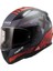 Rapıd 2 Xtreet Mat Siyah-Kırmızı Kask 1