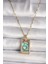 316L Gold Renk Pembe Zirkon Taşlı Taç Kalp Portre Model Kadın Kolye - EBJ250118W30731 1