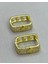 Zirkon Taşlı Gold Renk Kalp Model Küpe 3
