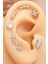 925 Ayar Süzme Yuvarlak Motifli Minimal Tragus Piercing 2