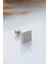 925 Ayar Kare Motifli Taşlı Minimal Tragus Piercing 1